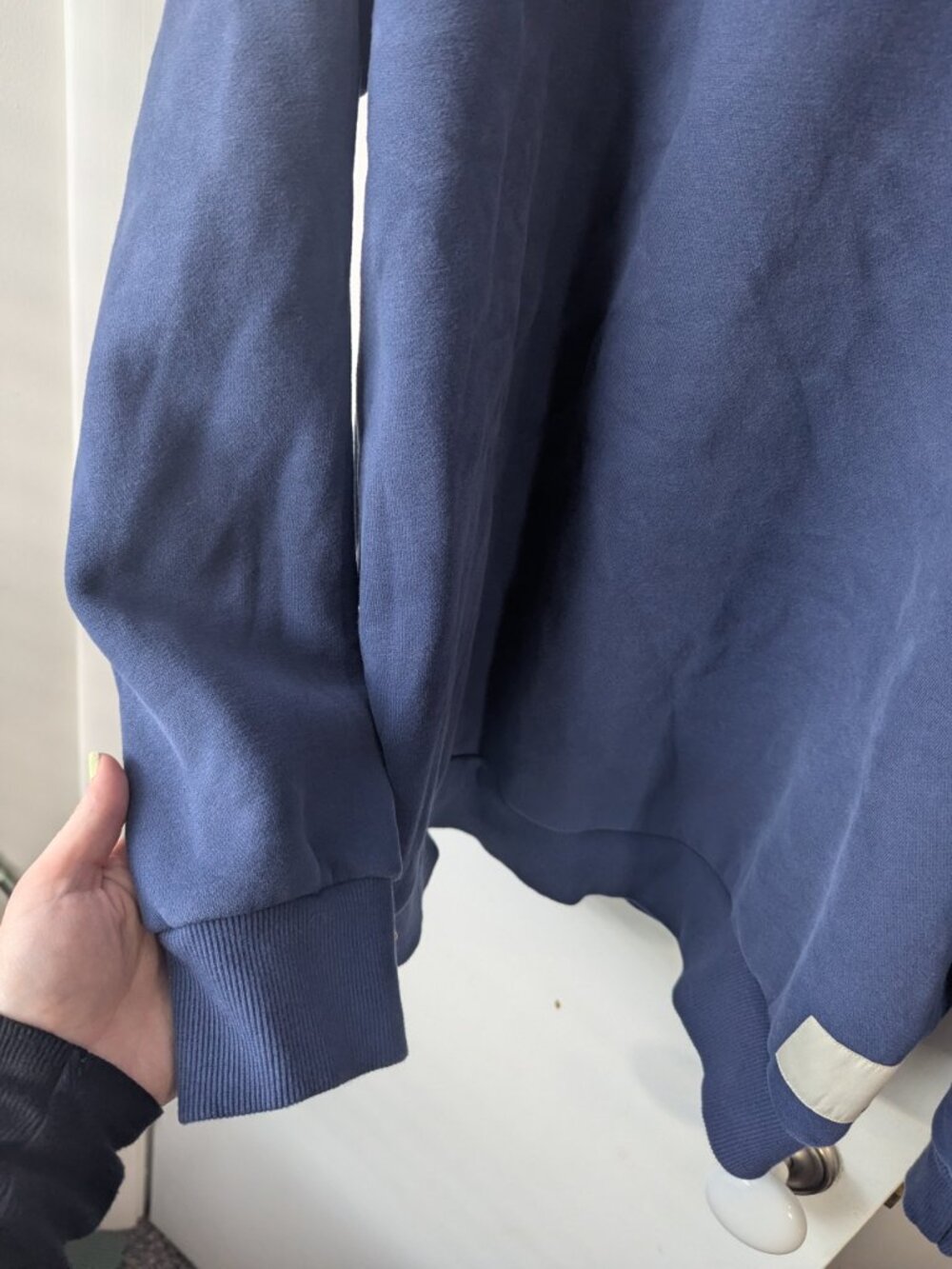 Vuori Navy Blue Oversized Crewneck Pullover Sweatshirt Size Large - Picture 5 of 7